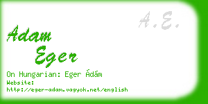 adam eger business card